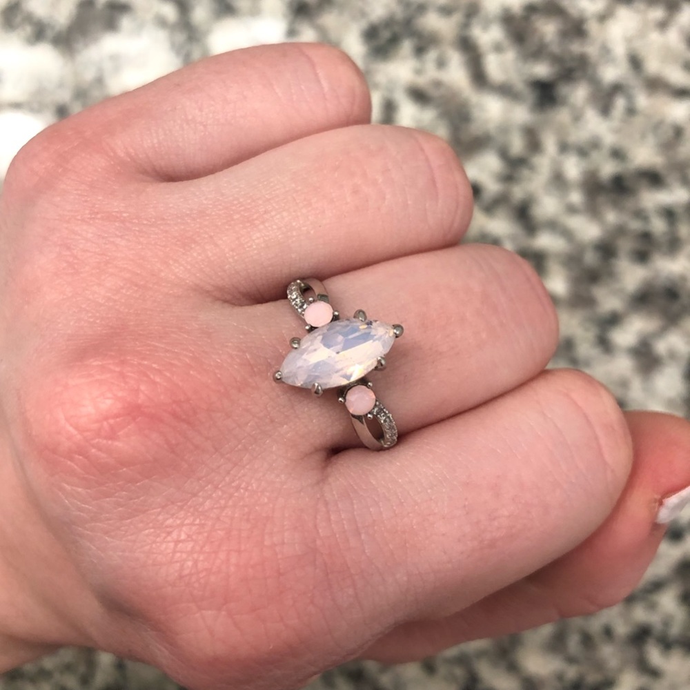NWT Sterling Silver Fragrant Jewels Pink Ring